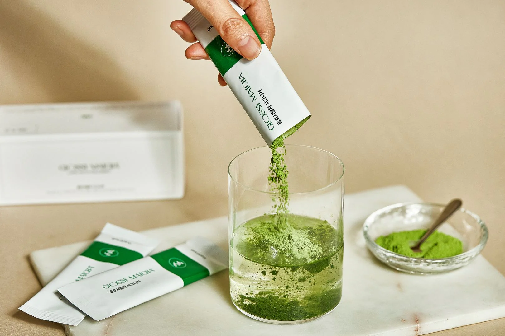 Poudre de Matcha Latte – Glossy Matcha de Jeju (5 sticks) - Image 5