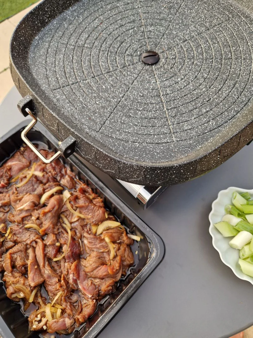 Plaque Barbecue Coréen 32 cm – Pour réchaud à gaz - Image 4
